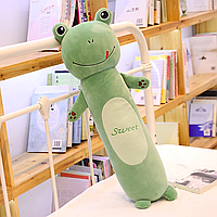 Мягкая игрушка подушка Лягушка green 50 см / Плюшевая игрушка / Мягкие игрушки