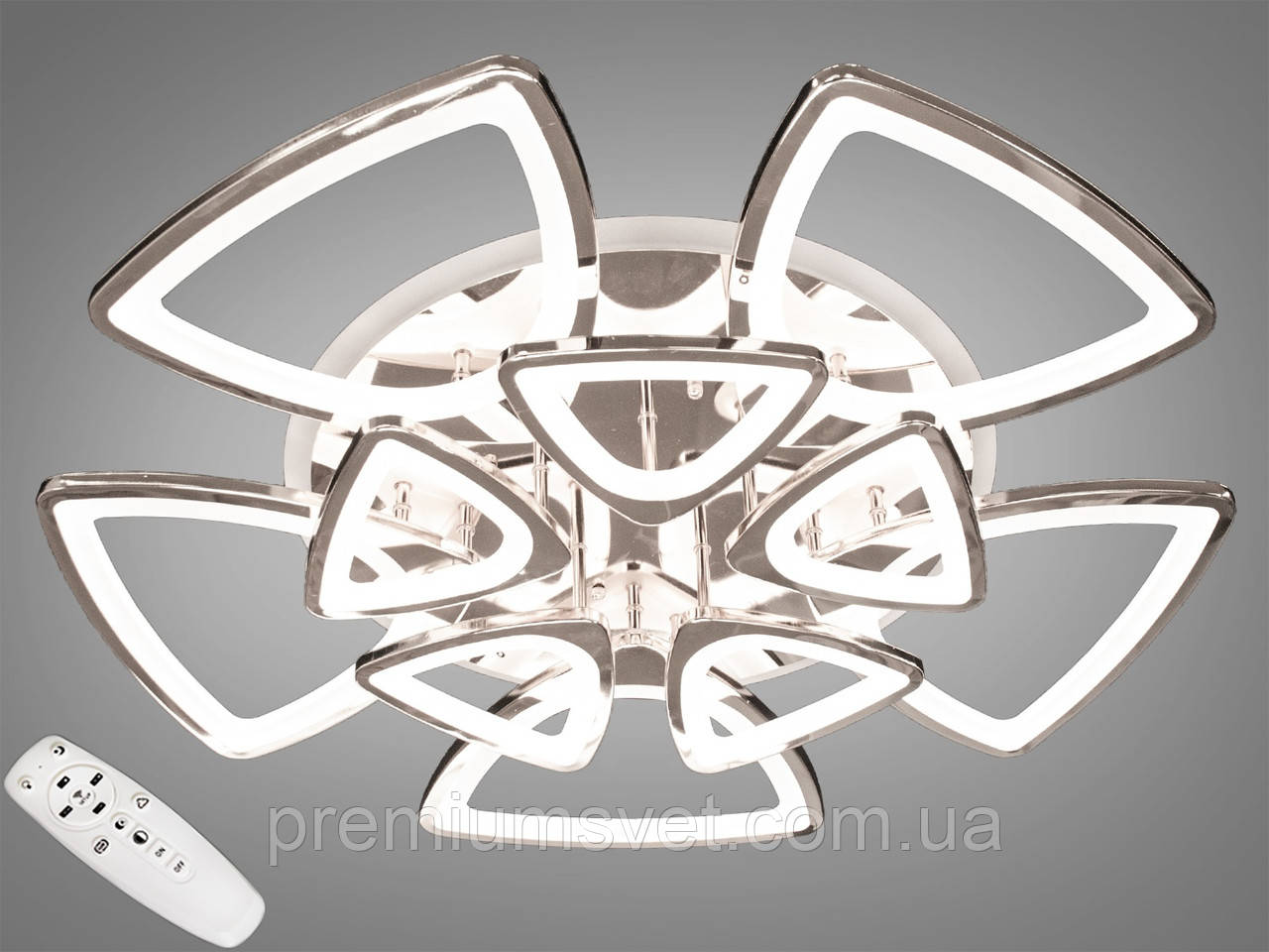 LED-люстра з димером і RGB-підсвіткою, 250 W 8118/5+5 HR LED 3 color dimmer