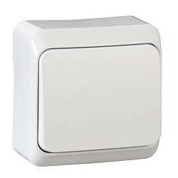 Prima IP20 вимикач 1-клавішний білий Schneider Electric, WDE001010