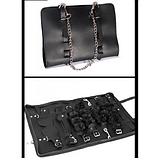 Фетиш сумка c БДСМ девайсами, Бондажний набір бдсм, Інтимні іграшки для жінок, фото 3