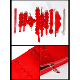 Фетиш сумка c БДСМ девайсами, Бондажний набір бдсм, Інтимні іграшки для жінок, фото 8