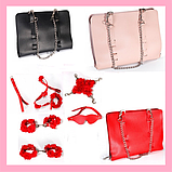 Фетиш сумка c БДСМ девайсами, Бондажний набір бдсм, Інтимні іграшки для жінок, фото 2