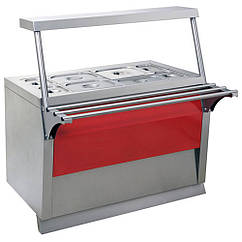 Холодильний прилавок ПХ-1135 Е, лінія роздачі з холодильним прилавком, прилавок для охолодження страв Ексклюзив