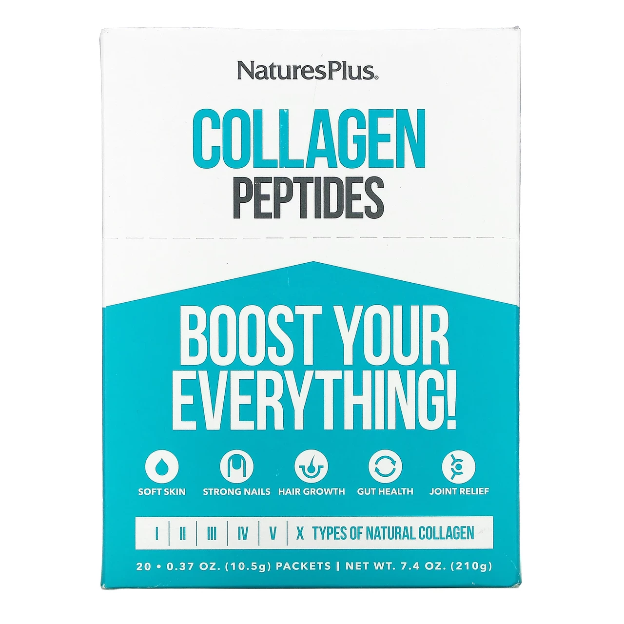 Nature's Plus, Пептиди колагену, 20 пакетиків, 0,37 унції (10,5 г) кожен, Київ