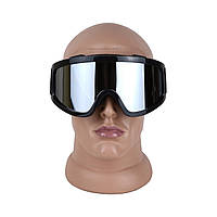 Окуляри лижні Чорний корпус, Дзеркальна лінза