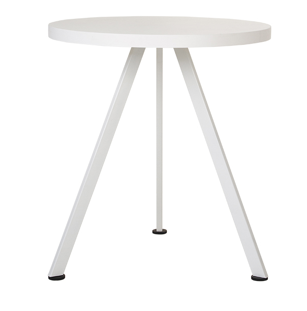 Стіл кавовий Fine D 680, стільниця 36 мм, білий