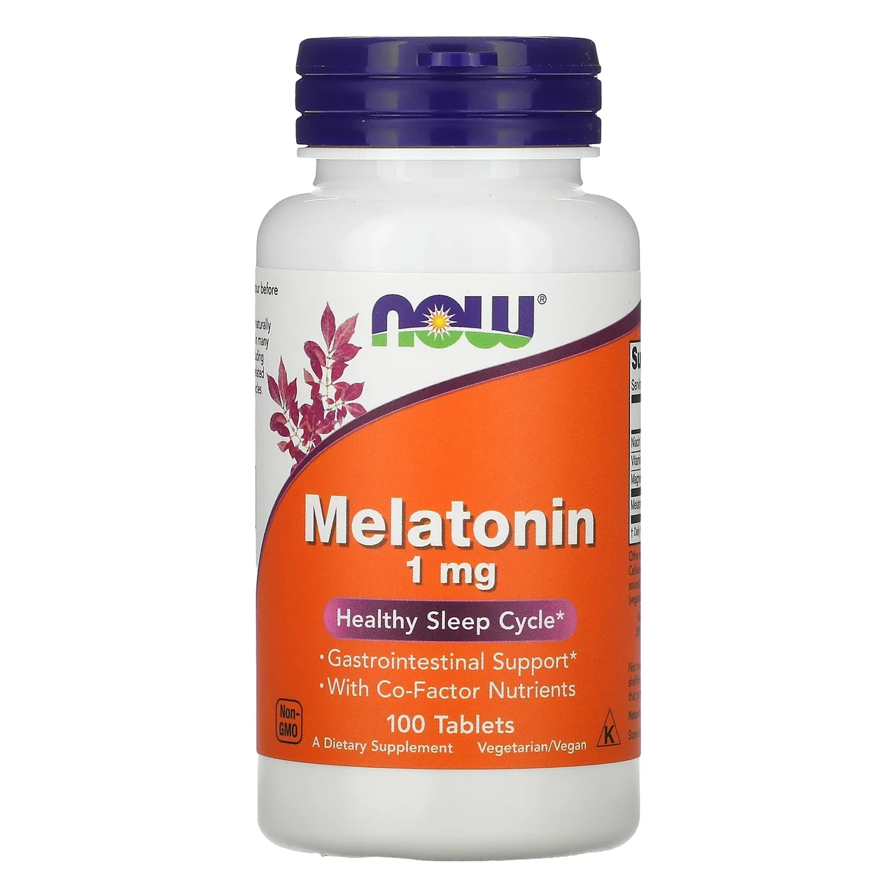 NOW Foods, Мелатонін, 1 мг, 100 таблеток NOW-03262, Київ