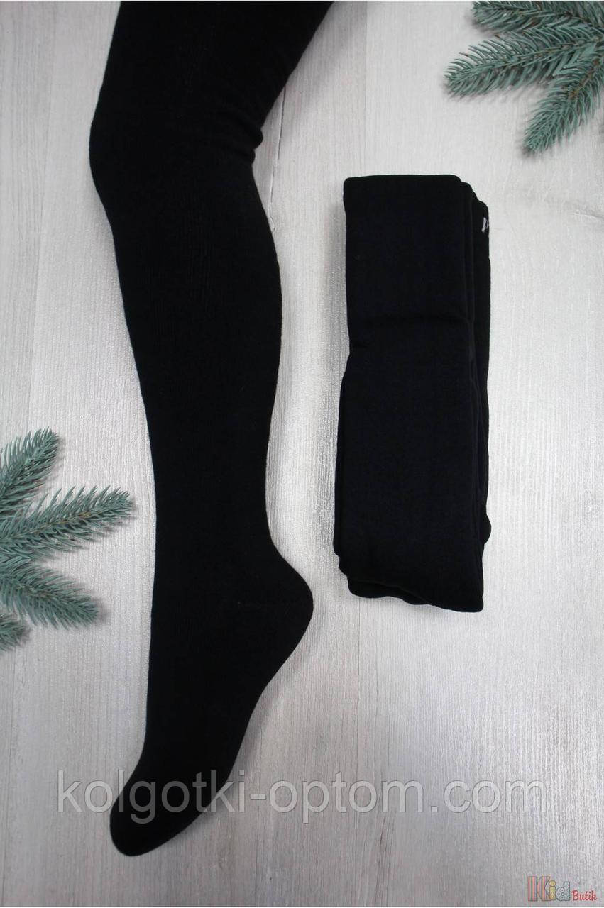 ОПТОМ Колготки чорні махрові без декору (146-152/11-12 років) Pier Lone 2125000764870, фото 1