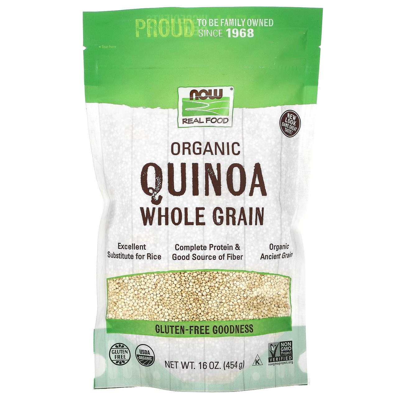 Now Foods, Organic Quinoa, цільне зерно, 454 г (16 унцій), Київ