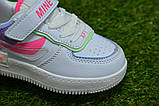 Дитячі кросівки Shadow white аїр форс шадоу білий 28 17.3 см, фото 6