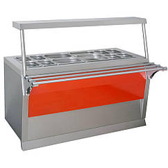 Прилавок холодильний ПХ-1500 Е, лінія роздачі з холодильним прилавком, прилавок для охолодження страв Ексклюзив