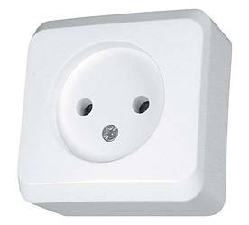 Prima IP20 розетка без заземлення біла Schneider Electric, WDE001000