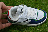 Дитячі кросівки аналог Nike Air Force 1 Shadow blue найк аїр форс шадоу синій р26-28, фото 9