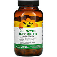 Коензим В-комплекс Country Life "Coenzyme B-Complex" кофермент (240 веганських капсул)