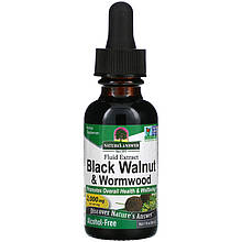 Чорний горіх і полин Nature's Answer "Black Walnut&Wormwood" без спирту, 2000 мг (30 мл)