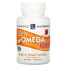 Риб'ячий жир для дітей Nordic Naturals "Daily Omega Kids" фруктовий смак, 500 мг (30 жувальних капсул)