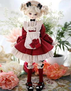 Сукня "Бантик" і аксесуари для шарнірної ляльки 45 см bjd автора 1/4