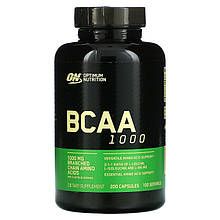 Амінокислотний комплекс Optimum Nutrition "Mega-Size BCAA 1000 Caps" ланцюг 2:1:1 (200 капсул)