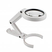 Лупа настільна FS75RC лупа 75мм з підсвічуванням складна