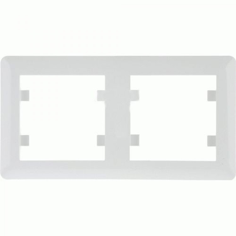 Рамка 2-містна біла Soul Lumina-2 Hager WL5220