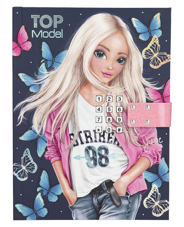 Топ Модел Щоденник з кодовим замком та музикою для дівчаток Depesche Top Model June 11621