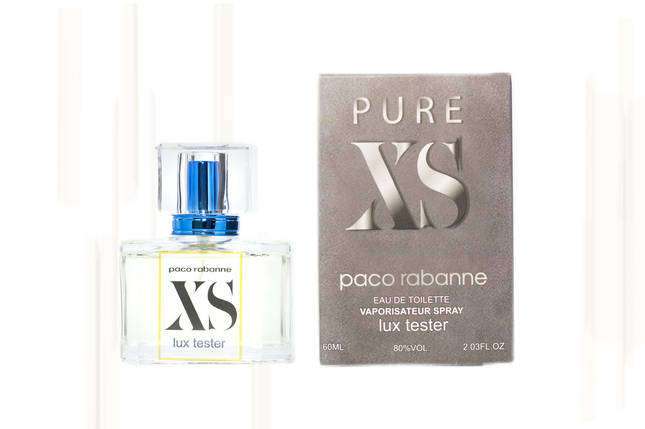 Чоловічий LUX тестер Paco Rabanne Black XS For Him 60 мл, фото 1