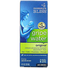 Щільна вода Mommy's Bliss "Gripe Water" для немовлят і дітей від газів, кольок та ікоти (120 мл)
