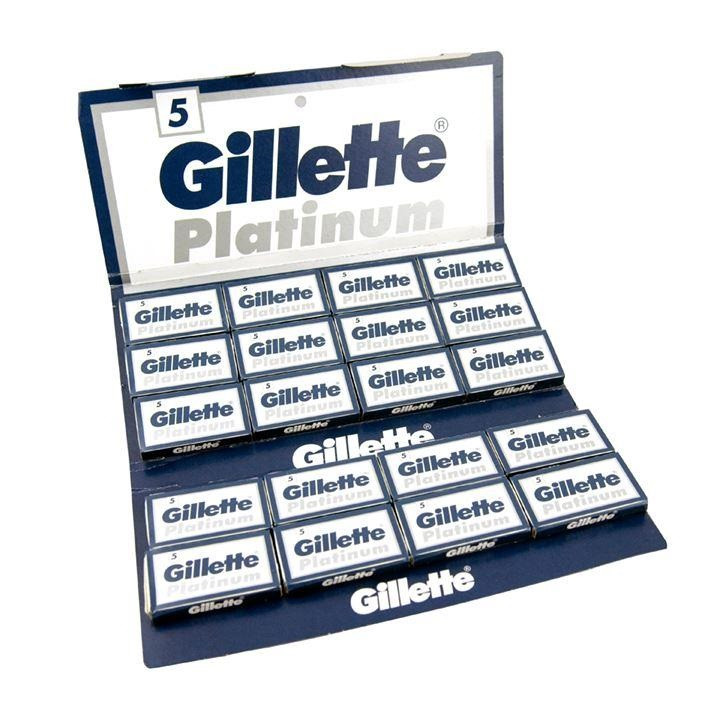 Лезвия Gillette Platinum Blades Double Edge, 100 Шт./пак. — Купить ...
