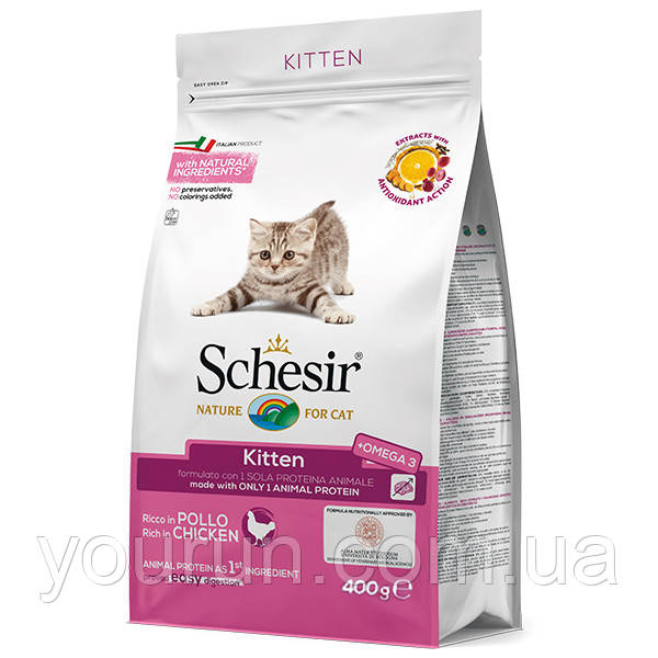 Schesir(Шезир) Cat Kitten-сухий монопротеиновый корм для кошенят 1.5 кг