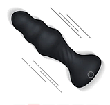 Анальний корок із пульсацією і пультом 13,5 см, анальний вібростимулятор на пульті з функцією фрикцій, интимны, фото 3