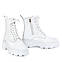 Черевики жіночі на шнурівці. Колір білий, фото 2