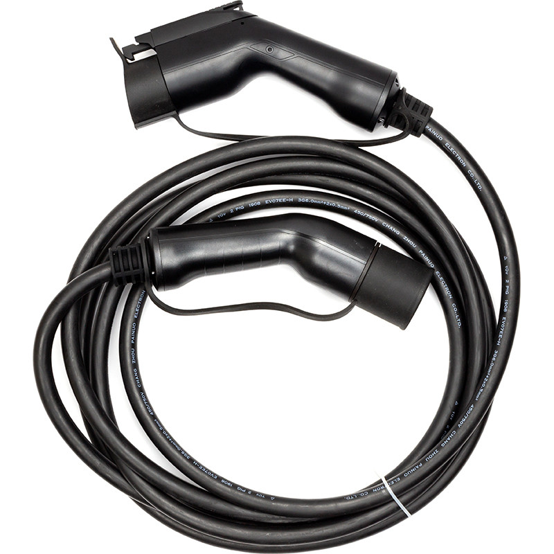 Зарядный кабель HiSmart для электромобилей Type 1 - Type 2, 32A, 7.2кВт, 1 фазный, 5м - фото 1 - id-p1545264431