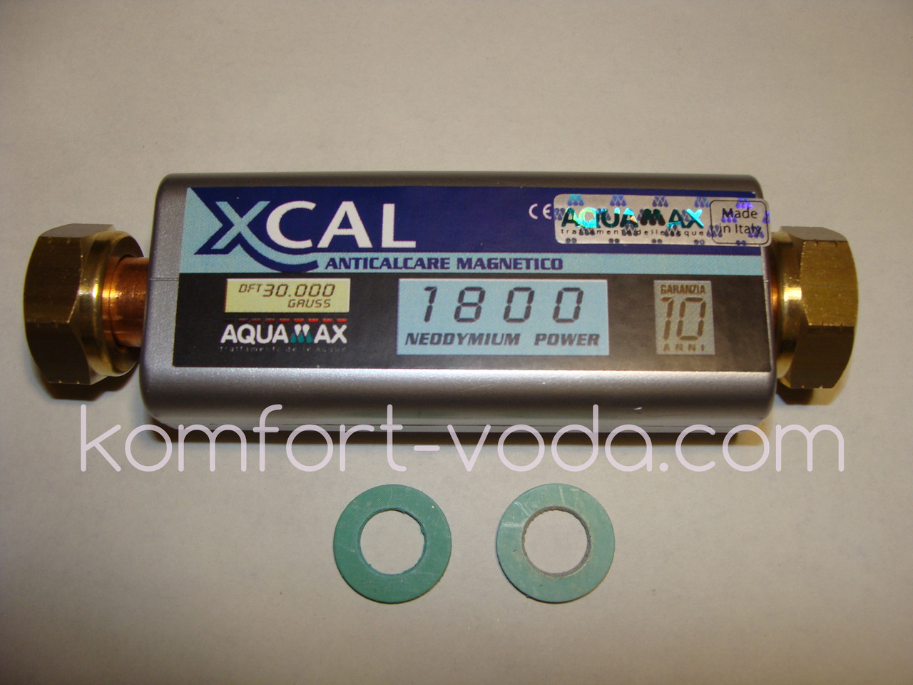 Магнітний пом'якшувач води XCAL 1800 30.000 Gauss, 1800 л/год, 1/2"