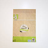 Упаковка під випічку 170*245 мм Паперові крафт пакети для пончиків з вікном і лінією-самоклейкою, фото 6