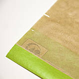 Упаковка під випічку 170*245 мм Паперові крафт пакети для пончиків з вікном і лінією-самоклейкою, фото 8