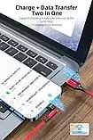 Магнітний Кабель Essager iPhone USB 3A 7pin Кутовий 180 градусів 540 об. для швидкого Заряджання та Передавання даних, фото 4