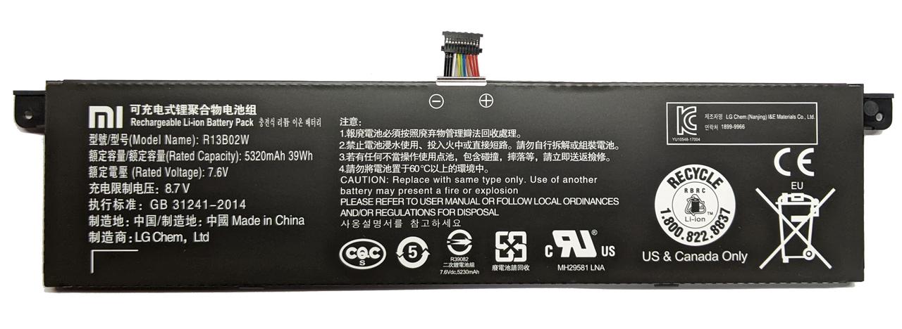 Аккумулятор Xiaomi Mi Book Air 13.3" - R13B02W / R13B01W, фото 1