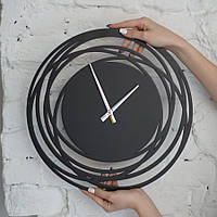 Черные настенные часы Shirakawa 38 x 38 см SKL101-354265