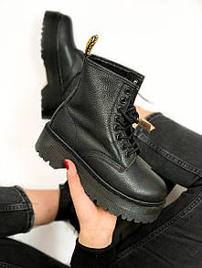 Черевики жіночі чорні демісезонні Dr.Martens Jadon Black high (04970)