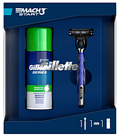 Подарунковий набір Gillette Mach3 Start (станок з касетою + піна 100мл)