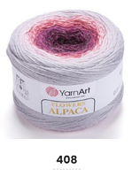 Нитки пряжа для в'язання секційна FLOWERS ALPACA YarnArt Ярнарт Фловерс Альпака № 408