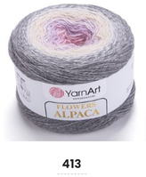Нитки пряжа для в'язання секційна FLOWERS ALPACA YarnArt Ярнарт Фловерс Альпака № 413