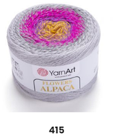 Нитки пряжа для вязания секционная FLOWERS ALPACA YarnArt Ярнарт Фловерс Альпака № 415