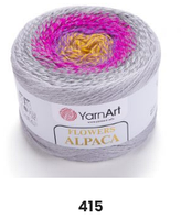 Нитки пряжа для в'язання секційна FLOWERS ALPACA YarnArt Ярнарт Фловерс Альпака № 415