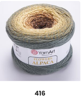 Нитки пряжа для вязания секционная FLOWERS ALPACA YarnArt Ярнарт Фловерс Альпака № 416