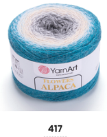 Нитки пряжа для в'язання секційна FLOWERS ALPACA YarnArt Ярнарт Фловерс Альпака № 417