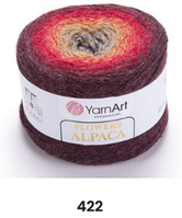 Нитки пряжа для вязания секционная FLOWERS ALPACA YarnArt Ярнарт Фловерс Альпака № 422