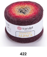 Нитки пряжа для в'язання секційна FLOWERS ALPACA YarnArt Ярнарт Фловерс Альпака № 422