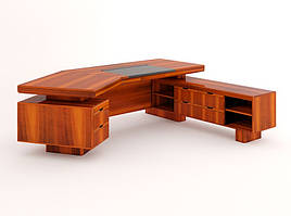 Стіл керівника Мукс YDK303 горіх стільниця 2700*960 мм (Діал ТМ)