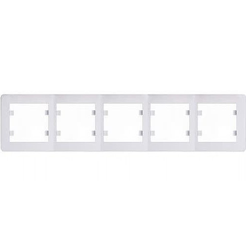 Рамка 5-містна біла Soul Lumina-2 Hager WL5250